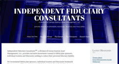 Desktop Screenshot of independentfiduciaryconsultants.com