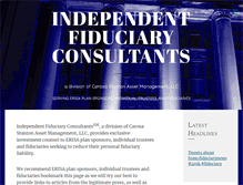 Tablet Screenshot of independentfiduciaryconsultants.com